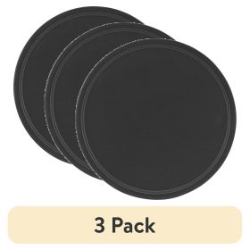 (3 pack)Nonstick 12" Diameter Pizza Pan, Pizza Crisper, Dark Gray