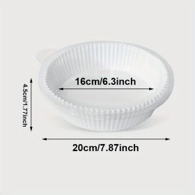 50pcs Air Fryer Disposable Paper Liner; Parchment Paper; Non-stick Disposable Air Fryer Liners; Baking Paper; Oil-proof; Water-proof; Parchment F (Quantity: White-50Pcs)