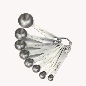 Measuring Spoons: U-Taste 18/8 Stainless Steel Measuring Spoons Set of 9 Piece: 1/16 tsp;  1/8 tsp;  1/4 tsp;  1/3 tsp;  1/2 tsp;  3/4 tsp;  1 ts (type: 8 pieces)